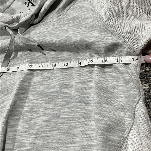 Calvin Klein | Grey Cowl Neck 3/4 Sleeve Sweater - Picture 9 of 16